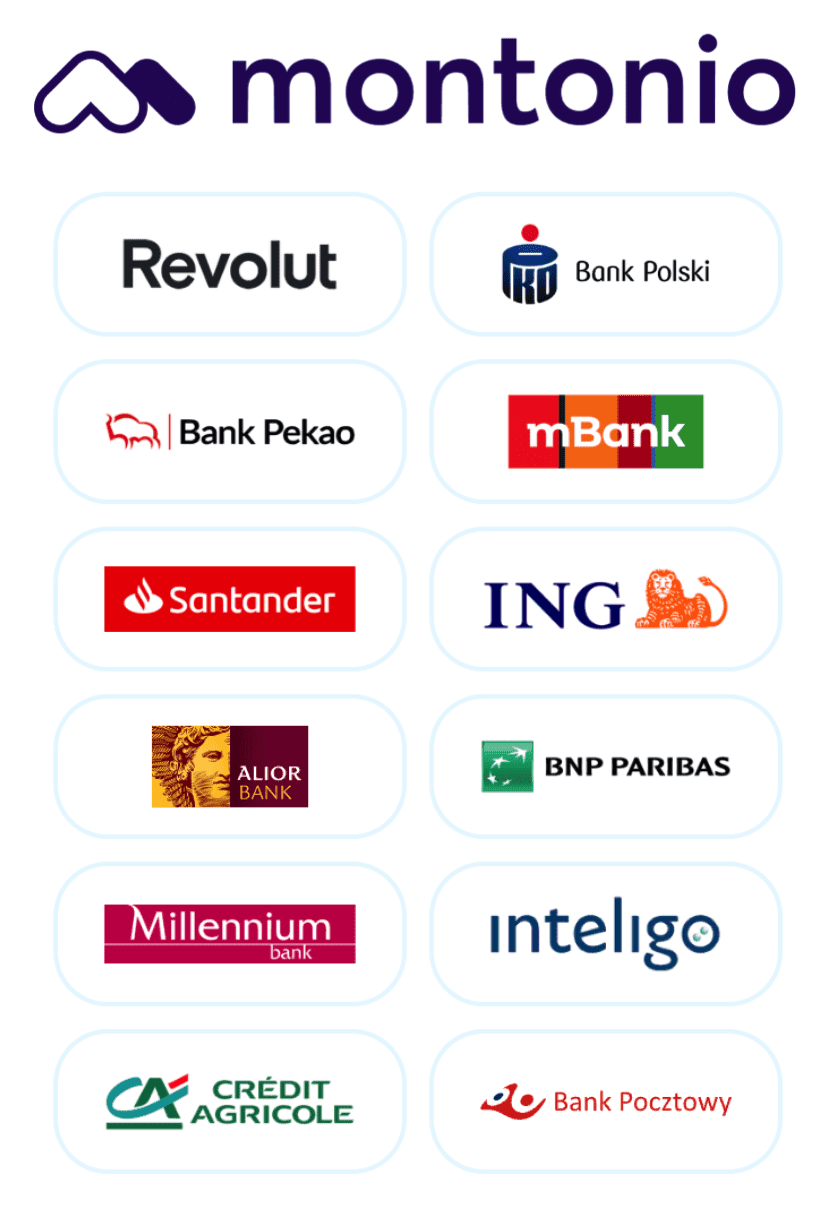 dostępne banki szybkie
platnosci ing revolut pkobp bnpparibas santander peako alior mbank inteligo bank pocztowy millenium credi-agricole